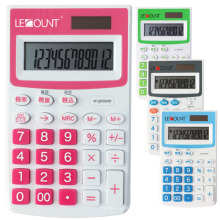 Calculadora de bolsillo de doble dígito de 12 dígitos con función opcional de impuestos En / Jp (LC335)